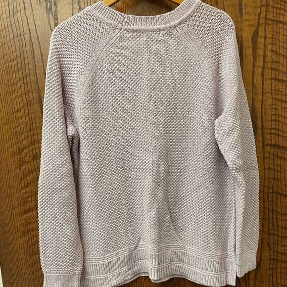 OLD navy open‎ knit soft pink raglan sweater - Picture 5 of 6